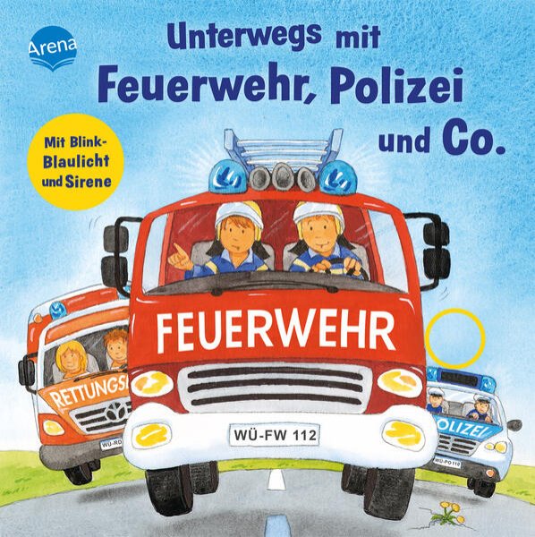 Bild zu Unterwegs mit Feuerwehr, Polizei und Co. Mit Blink-Blaulicht und Sirene