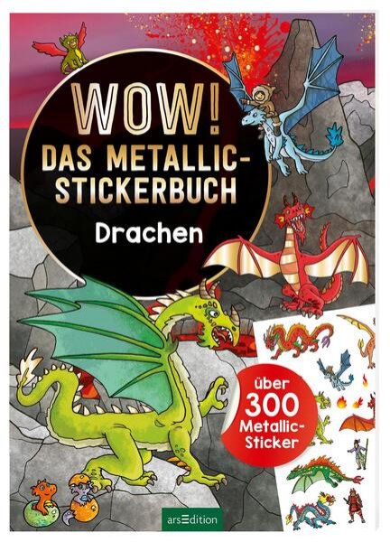 Bild zu WOW! Das Metallic-Stickerbuch - Drachen