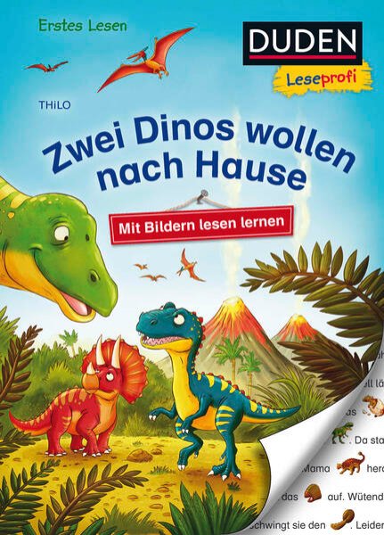 Bild zu Duden Leseprofi - Mit Bildern lesen lernen: Zwei Dinos wollen nach Hause, Erstes Lesen