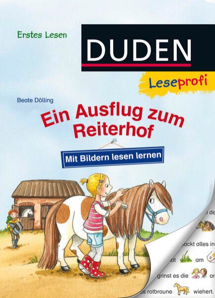 Bild zu Duden Leseprofi - Mit Bildern lesen lernen: Ein Ausflug zum Reiterhof, Erstes Lesen