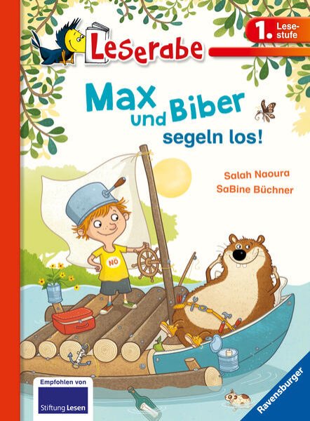 Bild zu Leserabe - 1. Lesestufe: Max und Biber segeln los!