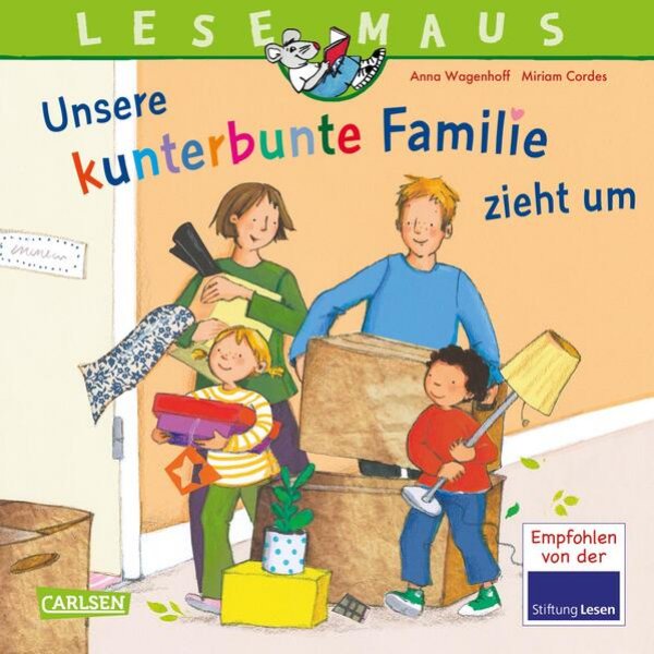 Bild zu LESEMAUS 171: Unsere kunterbunte Familie zieht um