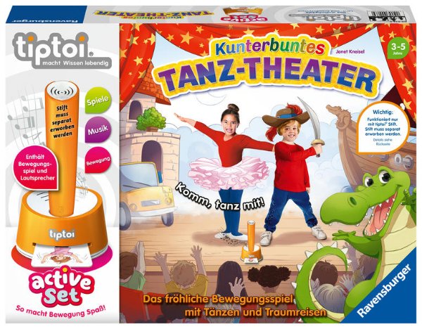 Bild zu Ravensburger tiptoi® Spiel 00073, ACTIVE Set Kunterbuntes Tanz-Theater, Bewegungsspiel ab 3 Jahren