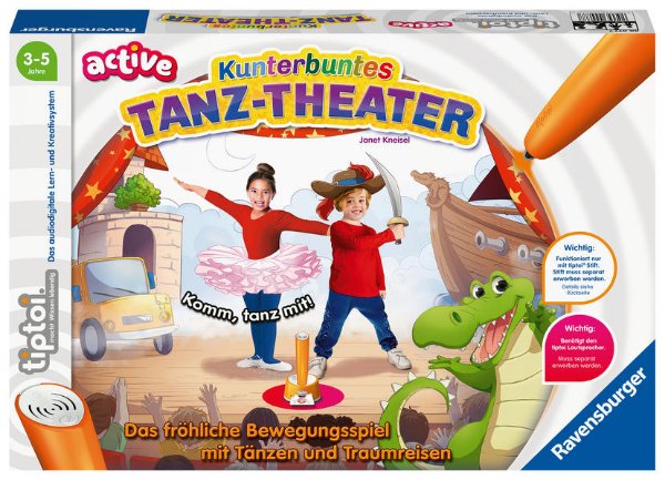 Bild zu Ravensburger tiptoi® ACTIVE Spiel 00077, Kunterbuntes Tanz-Theater, Bewegungsspiel ab 3 Jahren