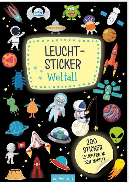 Bild zu Leucht-Sticker - Weltall