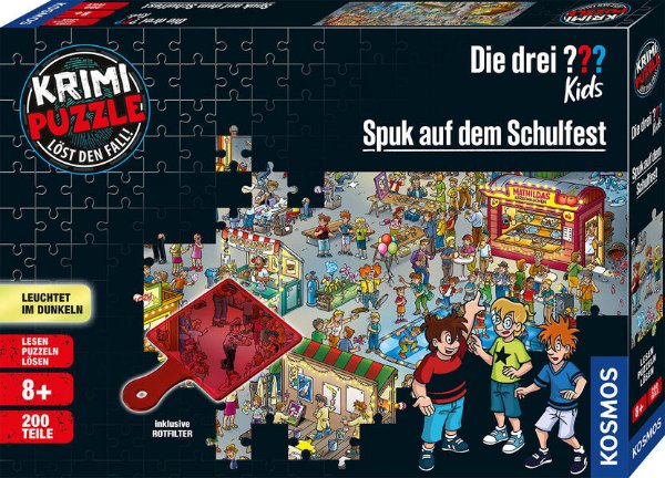 Bild zu Krimipuzzle ??? Kids 200 T. / Spuk auf dem Schulfest