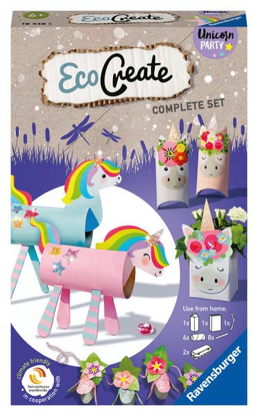 Bild zu Ravensburger EcoCreate 18438 - Unicorn Party - DIY Bastelset für Kinder ab 6 Jahren