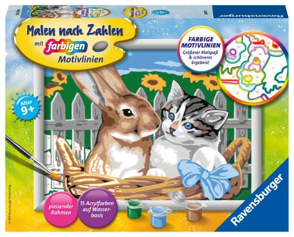 Bild zu Ravensburger CreArt 28477 - Putzige Freunde - Malen nach Zahlen für Kinder ab 9 Jahre