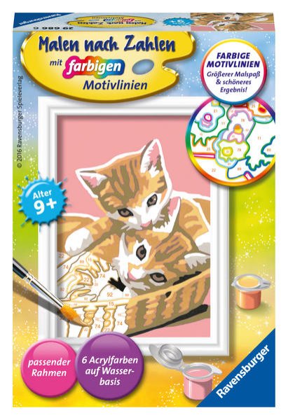 Bild zu Ravensburger CreArt 29686 - Katzenbabys - Malen nach Zahlen Katze für Kinder ab 9 Jahre