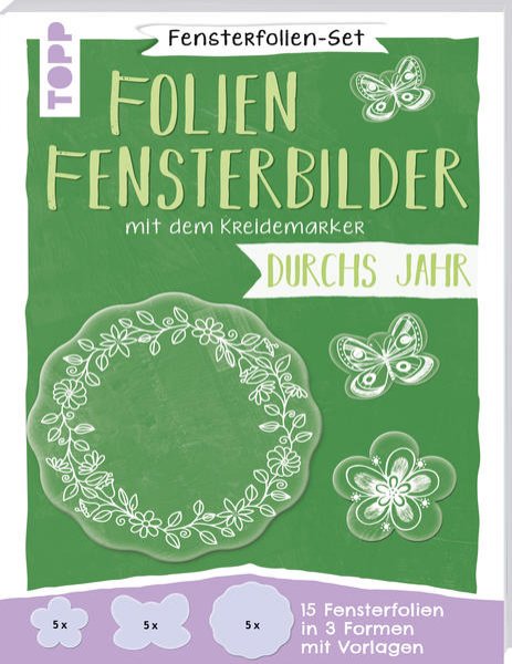 Bild zu Fensterfolien-Set - Folien-Fensterbilder mit dem Kreidemarker - Durchs Jahr