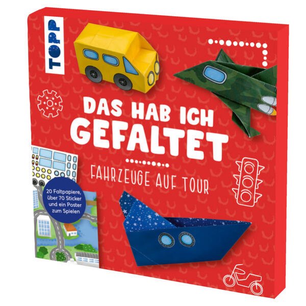 Bild zu Das hab ich gefaltet Mini-Papierset - Fahrzeuge auf Tour