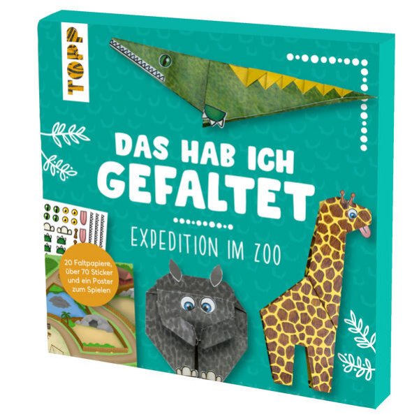 Bild zu Das hab ich gefaltet Mini-Papierset - Expedition im Zoo