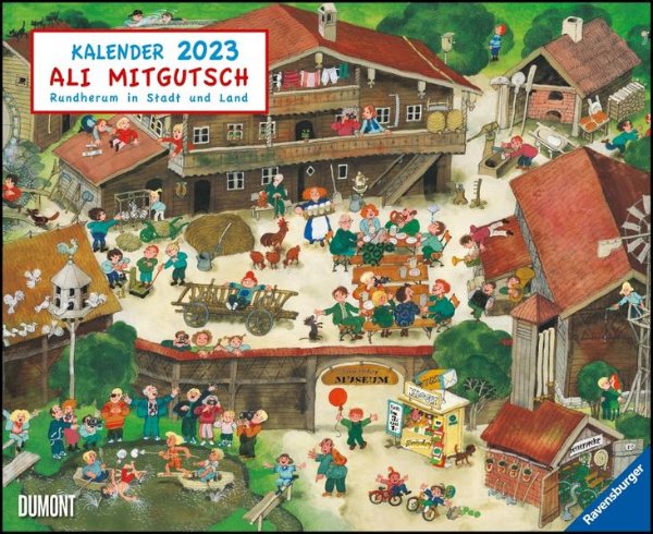 Bild zu Ali Mitgutsch 2023 - Wimmelbilder - DUMONT Kinder-Kalender - Querformat 52 x 42,5 cm - Spiralbindung