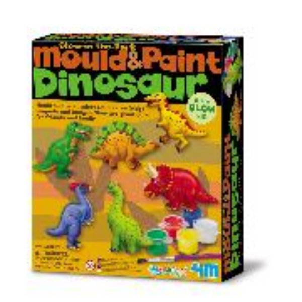 Bild von Leucht Dinosaurier Gips- und Malset - Mould & Paint