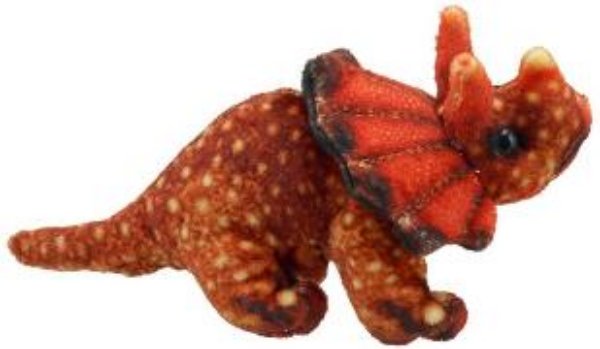 Bild von Fingerpuppe Triceratops orangen