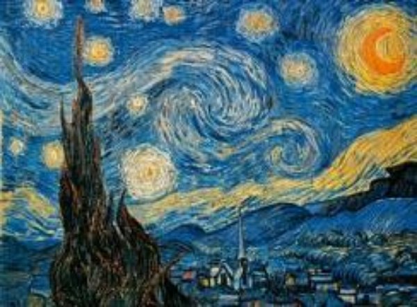 Bild von van Gogh - Sternennacht. Puzzle