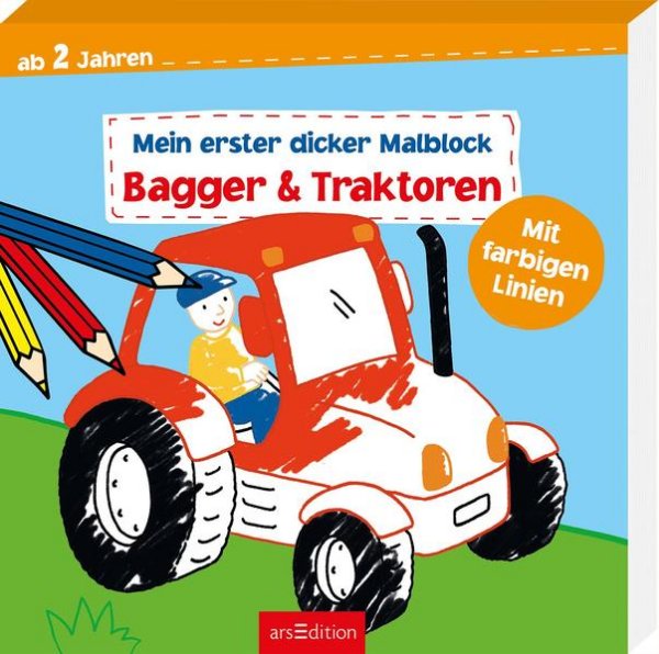 Bild zu Mein erster dicker Malblock - Bagger & Traktoren