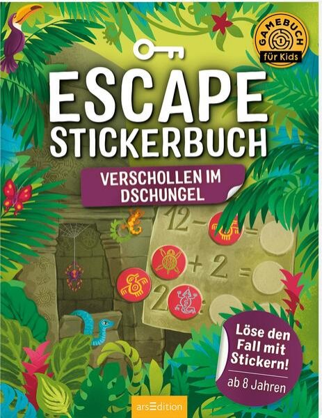 Bild zu Escape-Stickerbuch - Verschollen im Dschungel