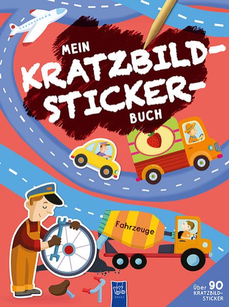 Bild zu Mein Kratzbild-Stickerbuch - Fahrzeuge