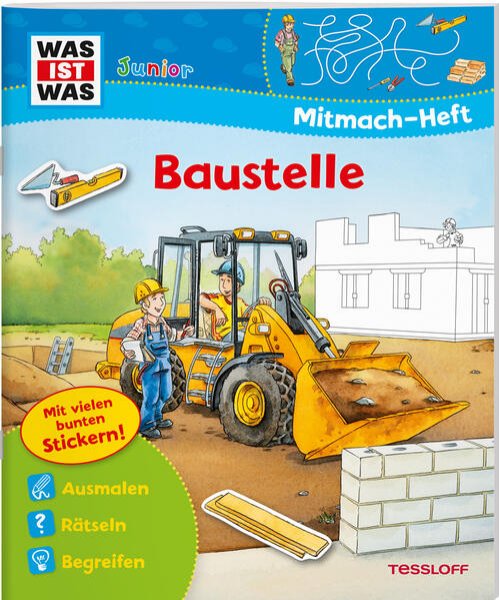 Bild zu WAS IST WAS Junior Mitmach-Heft Baustelle