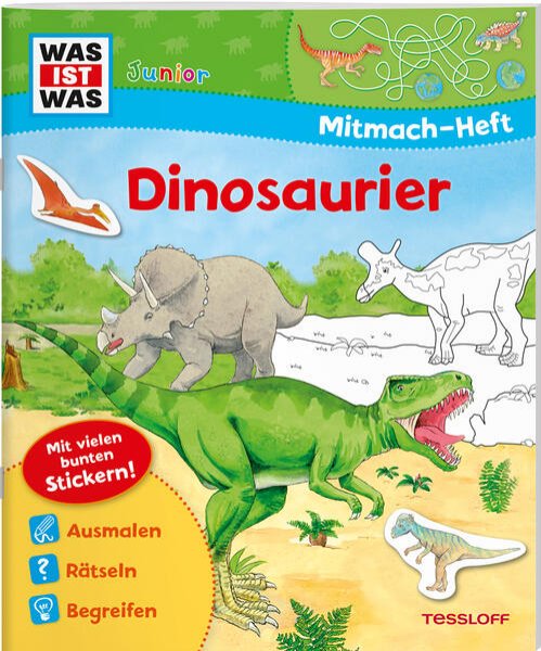 Bild zu WAS IST WAS Junior Mitmach-Heft Dinosaurier