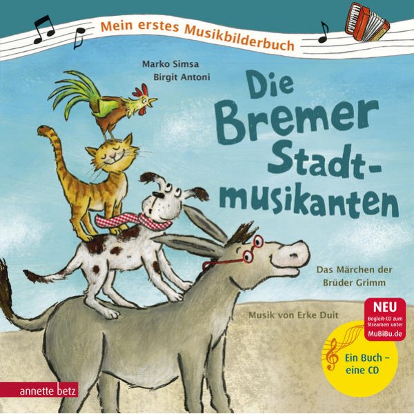 Bild zu Die Bremer Stadtmusikanten (Mein erstes Musikbilderbuch mit CD und zum Streamen)