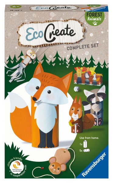 Bild zu Ravensburger EcoCreate 18132 - Forest Animals - DIY Bastelset für Kinder ab 6 Jahren