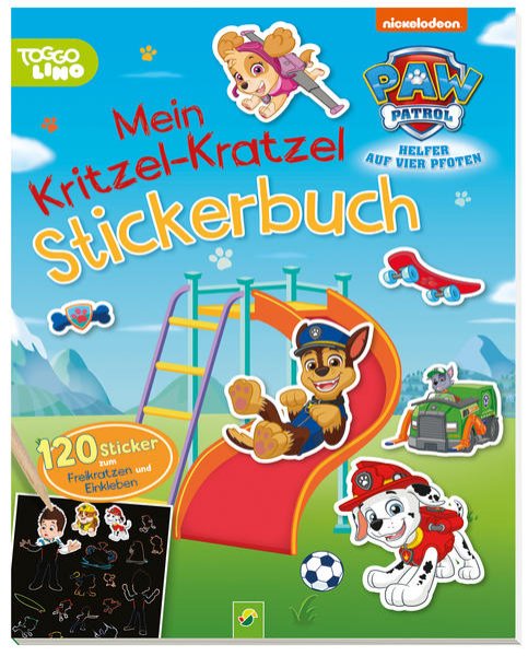 Bild zu PAW Patrol Mein Kritzel-Kratzel Stickerbuch mit Bambus-Stick