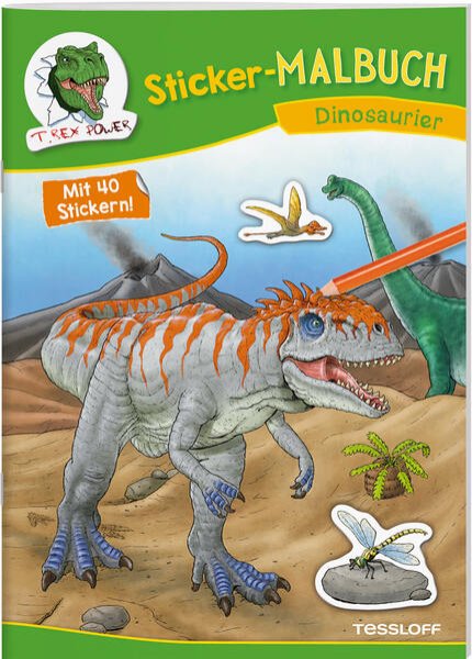 Bild zu Sticker-Malbuch Dinosaurier