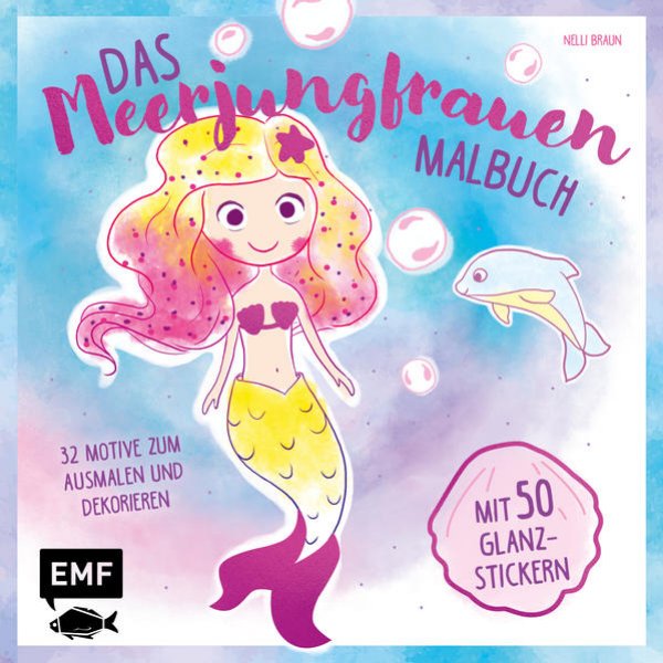 Bild zu Das Meerjungfrauen-Malbuch mit 50 Glanz-Stickern