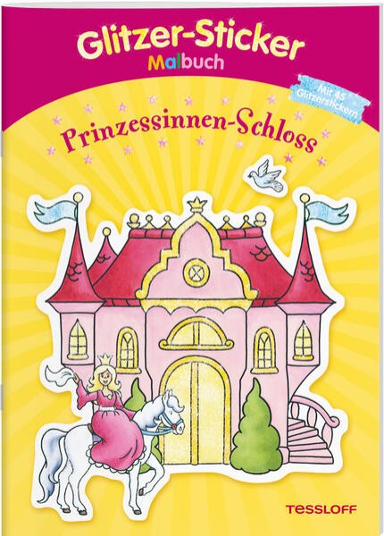 Bild zu Glitzer-Sticker Malbuch. Prinzessinnen-Schloss