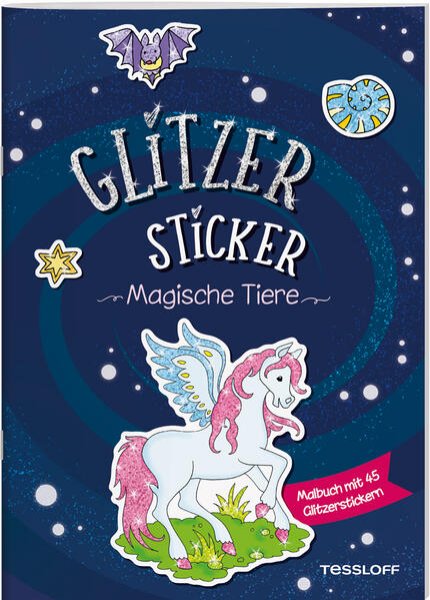 Bild zu Glitzer-Sticker Malbuch. Magische Tiere