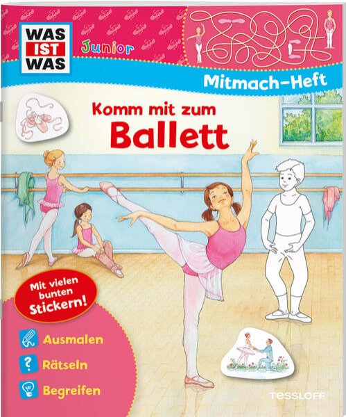 Bild zu WAS IST WAS Junior Mitmach-Heft Komm mit zum Ballett