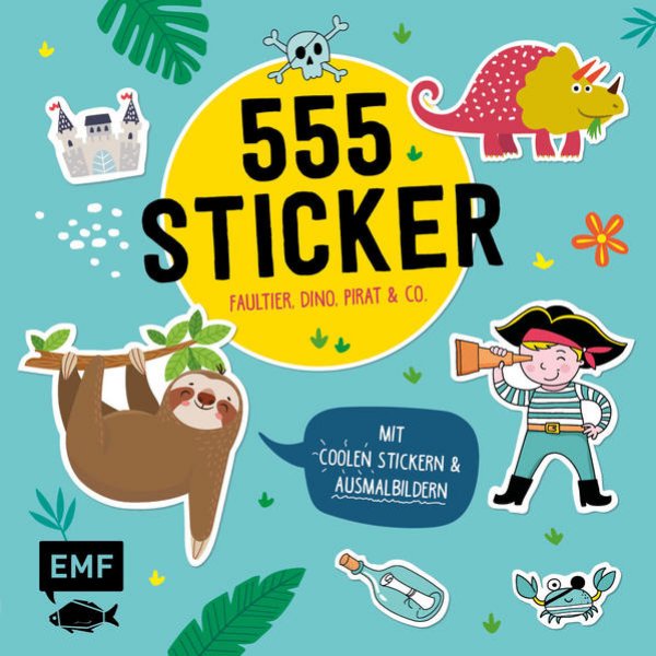 Bild zu 555 Sticker - Faultier, Dino, Pirat und Co