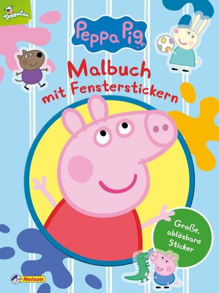 Bild zu Peppa: Malbuch mit Fensterstickern