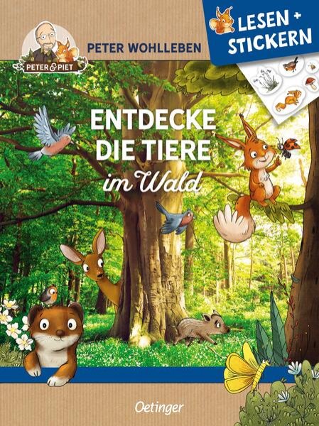 Bild zu Lesen + Stickern. Entdecke die Tiere im Wald