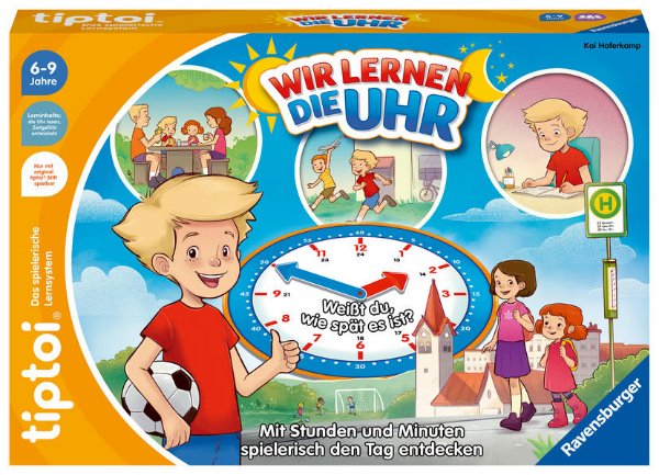 Bild zu Ravensburger tiptoi® Spiel 00126 - Wir lernen die Uhr - interaktives Lernspiel ab 6 Jahren, mit digitaler und analoger Uhr zum selbst einstellen