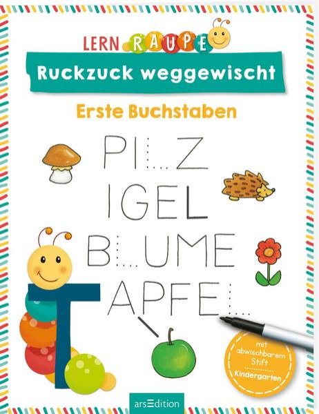 Bild zu Lernraupe - Ruckzuck weggewischt! Erste Buchstaben