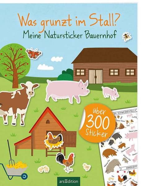 Bild zu Was grunzt im Stall? - Meine Natursticker Bauernhof