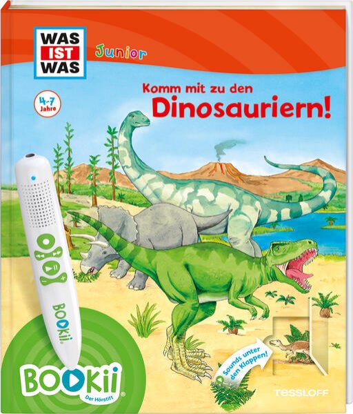 Bild zu BOOKii® WAS IST WAS Junior Komm mit zu den Dinosauriern!