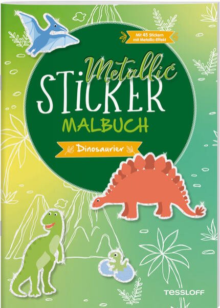 Bild zu Metallic-Sticker Malbuch. Dinosaurier