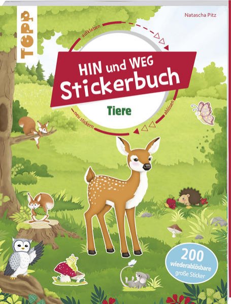 Bild zu Das Hin-und-weg-Stickerbuch. Tiere