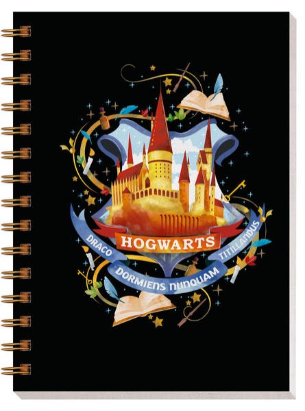 Bild zu Harry Potter: Notizbuch Hogwarts mit Spiralbindung und Register