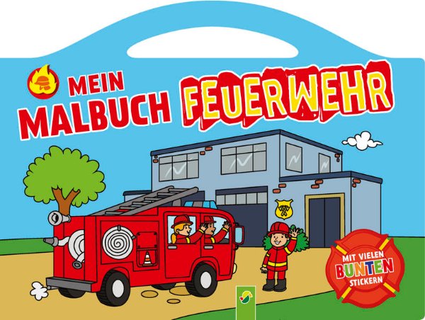 Bild zu Mein Malbuch Feuerwehr mit vielen bunten Stickern