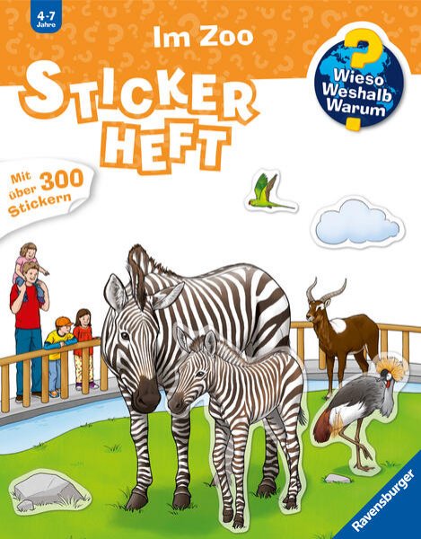 Bild zu Wieso? Weshalb? Warum? Stickerheft: Im Zoo