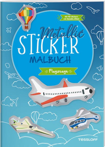 Bild zu Metallic-Sticker Malbuch. Flugzeuge