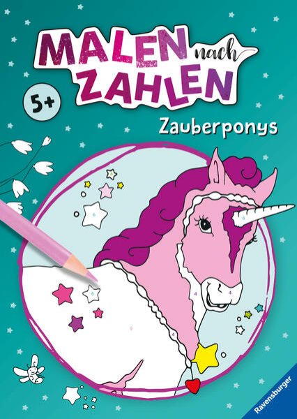 Bild zu Malen nach Zahlen ab 5: Zauberponys