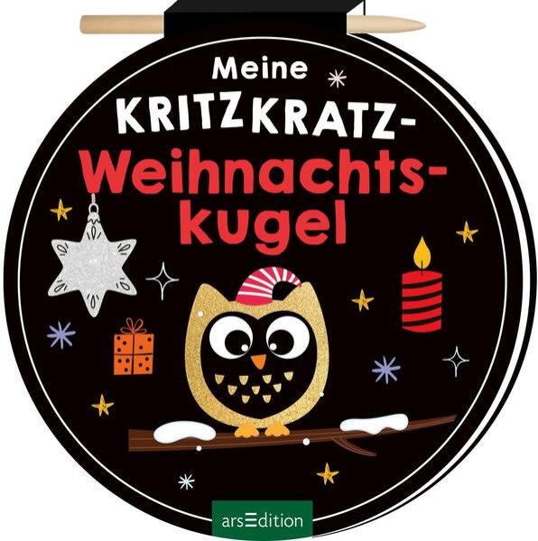 Bild zu Meine Kritzkratz-Weihnachtskugel