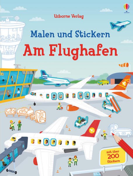 Bild zu Malen und Stickern: Am Flughafen