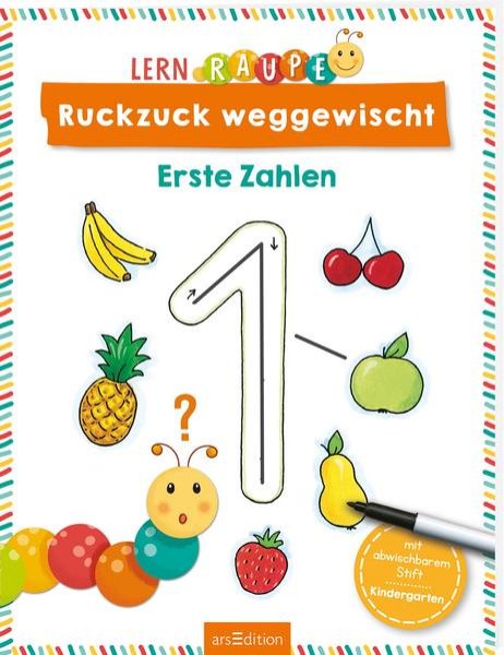 Bild zu Lernraupe - Ruckzuck weggewischt! Erste Zahlen